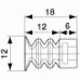 SUCTION CUP TRS(PHI.12/MINI)
